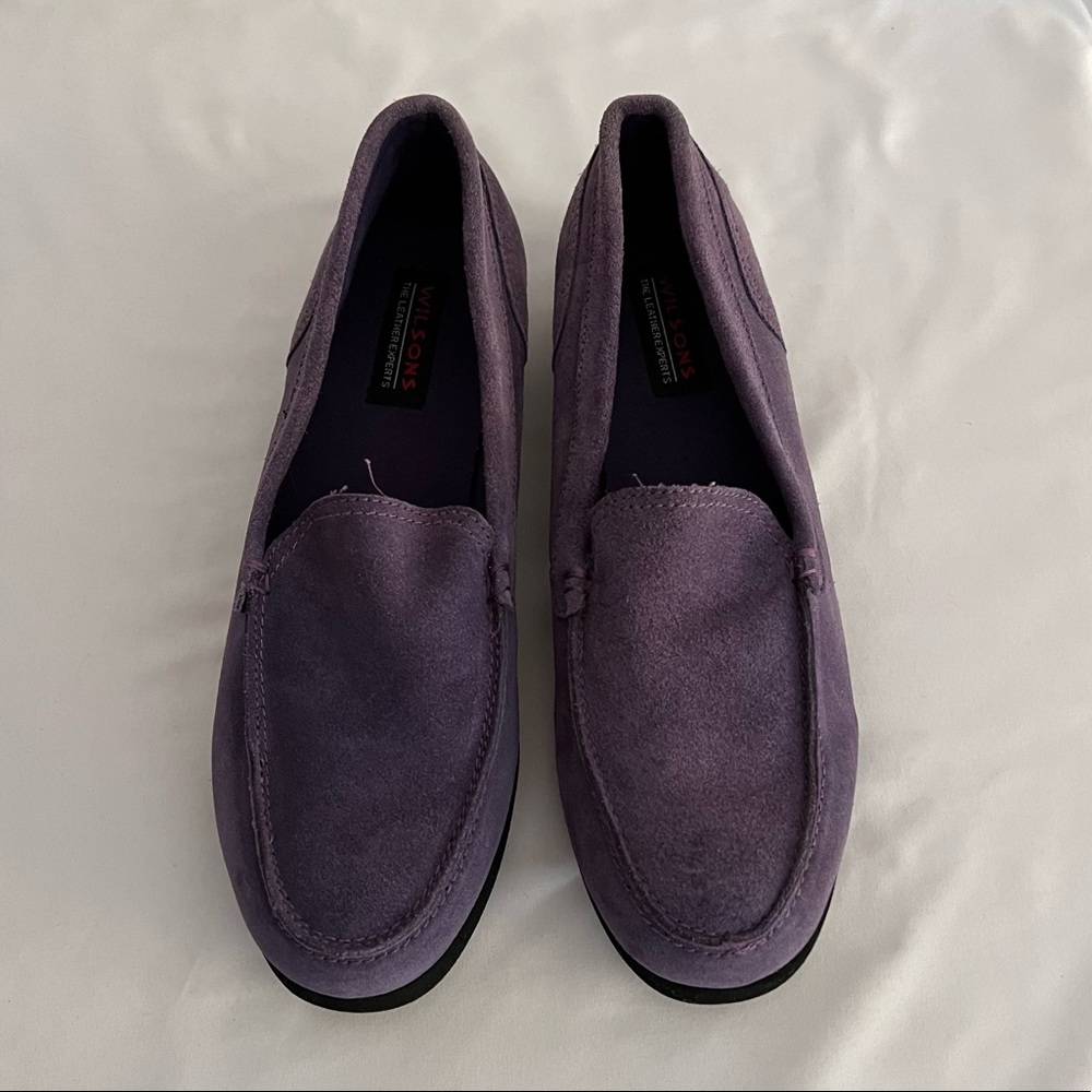WILSONS leather upper woman casual loafer Purple Size 10
